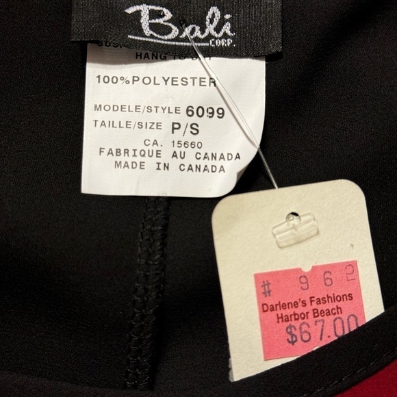 Bali Corp Boutique Blouse size Small - Picture 7 of 7